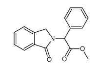 methyl 2-(1-oxoisoindolin-2-yl)-2-phenylacetate结构式