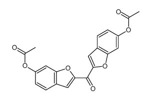 [2-(6-acetyloxy-1-benzofuran-2-carbonyl)-1-benzofuran-6-yl] acetate结构式