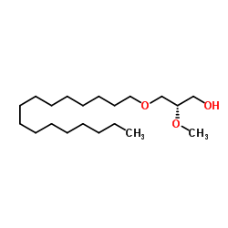 3-(Hexadecyloxy)-2-methoxy-1-propanol Structure