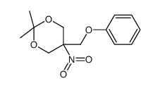 2,2-dimethyl-5-nitro-5-(phenoxymethyl)-1,3-dioxane Structure