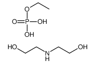 ethyl dihydrogen phosphate,2-(2-hydroxyethylamino)ethanol结构式