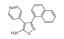 5-Amino-3-(1-naphthyl)-4-(4-pyridyl)isoxazole Structure