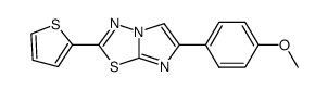 6-(4-methoxyphenyl)-2-(thiophen-2-yl)imidazo[2,1-b][1,3,4]thiadiazole结构式