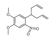 1-(hepta-1,6-dien-4-yl)-4,5-dimethoxy-2-nitrobenzene结构式