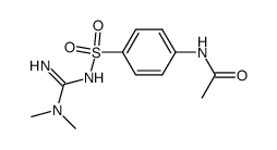N'-(N-acetyl-sulfanilyl)-N,N-dimethyl-guanidine结构式