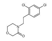 4-(2,4-dichloro-phenethyl)-morpholin-3-one结构式