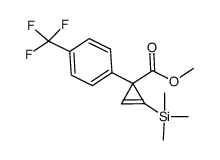 methyl 1-(trimethylsilyl)-3-(4-trifluoromethylphenyl)cyclopropene-3-carboxylate Structure