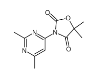 3-(2,6-dimethyl-pyrimidin-4-yl)-5,5-dimethyl-oxazolidine-2,4-dione结构式