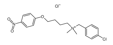 (4-Chloro-benzyl)-dimethyl-[4-(4-nitro-phenoxy)-butyl]-ammonium; chloride Structure