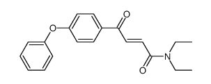 N,N-diethyl-3-(4-phenoxybenzoyl)acrylamide Structure