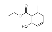 2-Hydroxy-6-methyl-cyclohexa-1,3-dienecarboxylic acid ethyl ester结构式