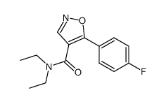 N,N-Diethyl-5-(4-fluorophenyl)isoxazole-4-carboxamide结构式