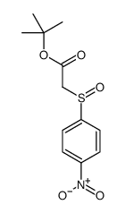 tert-butyl 2-(4-nitrophenyl)sulfinylacetate Structure