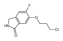 6-(3-chloro-propoxy)-5-fluoro-2,3-dihydro-isoindol-1-one结构式