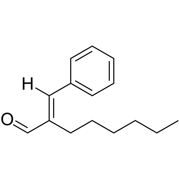 Hexyl cinnamaldehyde structure