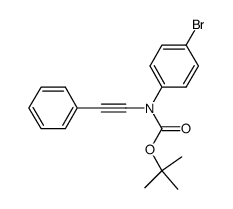 (4-bromophenyl)-phenylethynyl-carbamic acid tert-butyl ester Structure