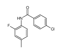 4-Chloro-N-(2-fluoro-4-methylphenyl)benzamide结构式