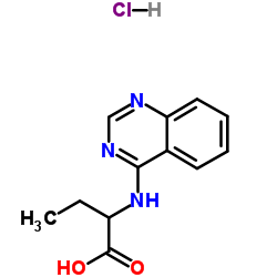 2-(4-Quinazolinylamino)butanoic acid hydrochloride (1:1)结构式