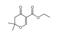 ethyl 2,2-dimethyl-4-oxo-3,4-dihydro-2H-pyran-5-carboxylate结构式