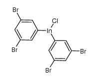 bis(3,5-dibromophenyl)indium(III) chloride结构式