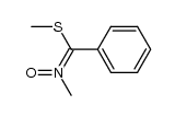 (Z)-N-[(methylthio)phenylmethylene]methanamine N-oxide Structure