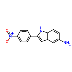 2-(4-Nitrophenyl)-1H-indol-5-amine结构式