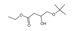 (S)-Ethyl 4-t-butoxy-3-hydroxybutanoate结构式