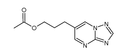 3-([1,2,4]triazolo[1,5-a]pyrimidin-6-yl)propyl acetate结构式