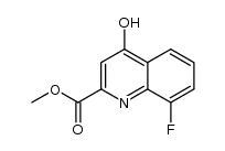 8-Fluoro-4-oxo-1,4-dihydro-quinoline-2-carboxylic acid Methyl ester结构式