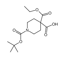 1-(叔丁氧基羰基)-4-(乙氧基羰基)哌啶-4-羧酸图片
