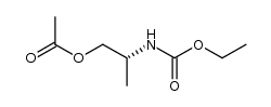 (R)-(+)-2-[N-(ethoxycarbonyl)amino]propyl acetate Structure