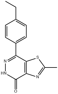 7-(4-ethylphenyl)-2-methyl[1,3]thiazolo[4,5-d]pyridazin-4(5H)-one structure