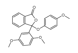 3-(2,5-dimethoxyphenyl)-3-(4-methoxyphenoxy)isobenzofuran-1(3H)-one Structure