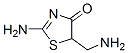 4(5H)-Thiazolone,2-amino-5-(aminomethyl)- Structure