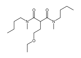 N,N'-dibutyl-2-(2-ethoxyethyl)-N,N'-dimethylpropanediamide结构式