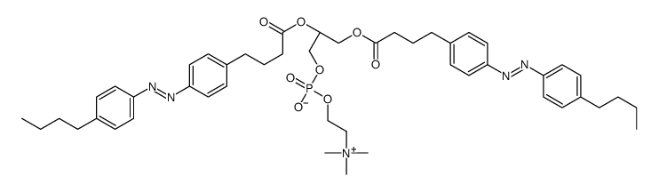 1,2-bis(4-(n-butyl)phenylazo-4'-phenylbutyroyl)phosphatidylcholine结构式