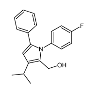 [1-(4-fluorophenyl)-5-phenyl-3-propan-2-ylpyrrol-2-yl]methanol结构式