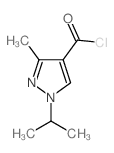 1H-Pyrazole-4-carbonyl chloride, 3-methyl-1-(1-methylethyl)- (9CI) Structure