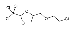 4-(2-chloroethoxymethyl)-2-(trichloromethyl)-1,3-dioxolane结构式