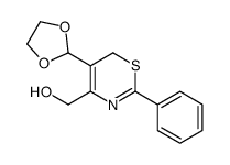 [5-(1,3-dioxolan-2-yl)-2-phenyl-6H-1,3-thiazin-4-yl]methanol Structure