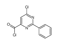 6-chloro-2-phenylpyrimidine-4-carbonyl chloride Structure