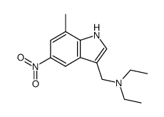 N-ETHYL-N-((7-METHYL-5-NITRO-1H-INDOL-3-YL)METHYL)ETHANAMINE结构式
