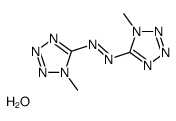bis(1-methyltetrazol-5-yl)diazene,hydrate Structure