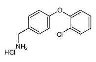 4-(2-CHLOROPHENOXY)BENZYLAMINE HCL结构式