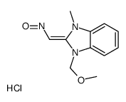 [(Z)-[1-(methoxymethyl)-3-methylbenzimidazol-2-ylidene]methyl]-oxoazanium,chloride Structure