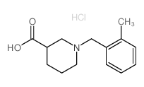 1-(2-Methylbenzyl)piperidine-3-carboxylic acid hydrochloride Structure