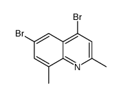 4,6-Dibromo-2,8-dimethylquinoline Structure