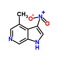 4-Methyl-3-nitro-6-azaindole结构式