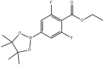 2,6-二氟-4-(4,4,5,5-四甲基-1,3,2-二氧杂硼烷-2-基)-苯甲酸乙酯图片