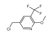 5-(chloromethyl)-2-methoxy-3-(trifluoromethyl)pyridine Structure